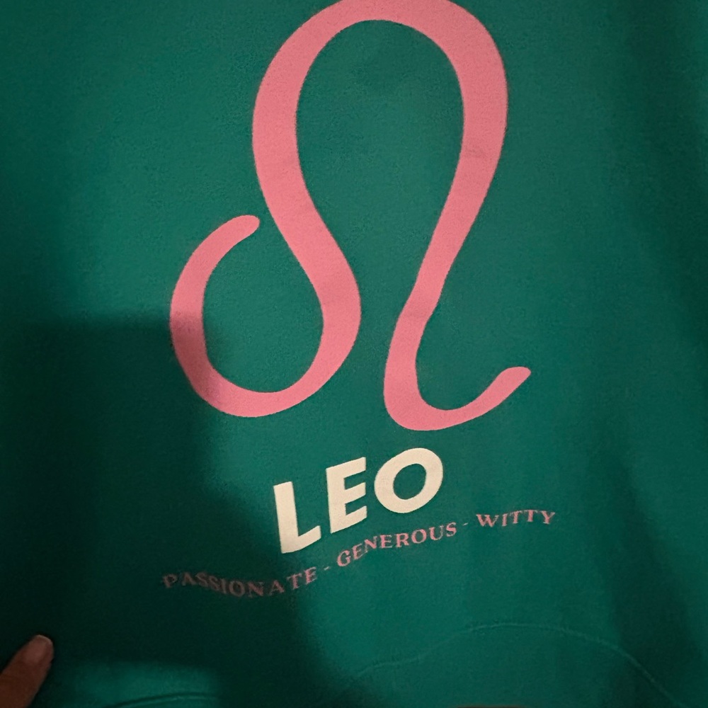 Anthropologie Teal Sweatshirt by Catherine O Sullivan